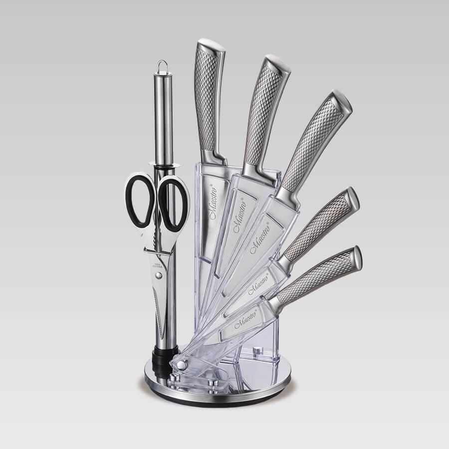 Набор ножей с подставкой Мaestro MR-1412 Basic нержавеющая сталь 8 пр.