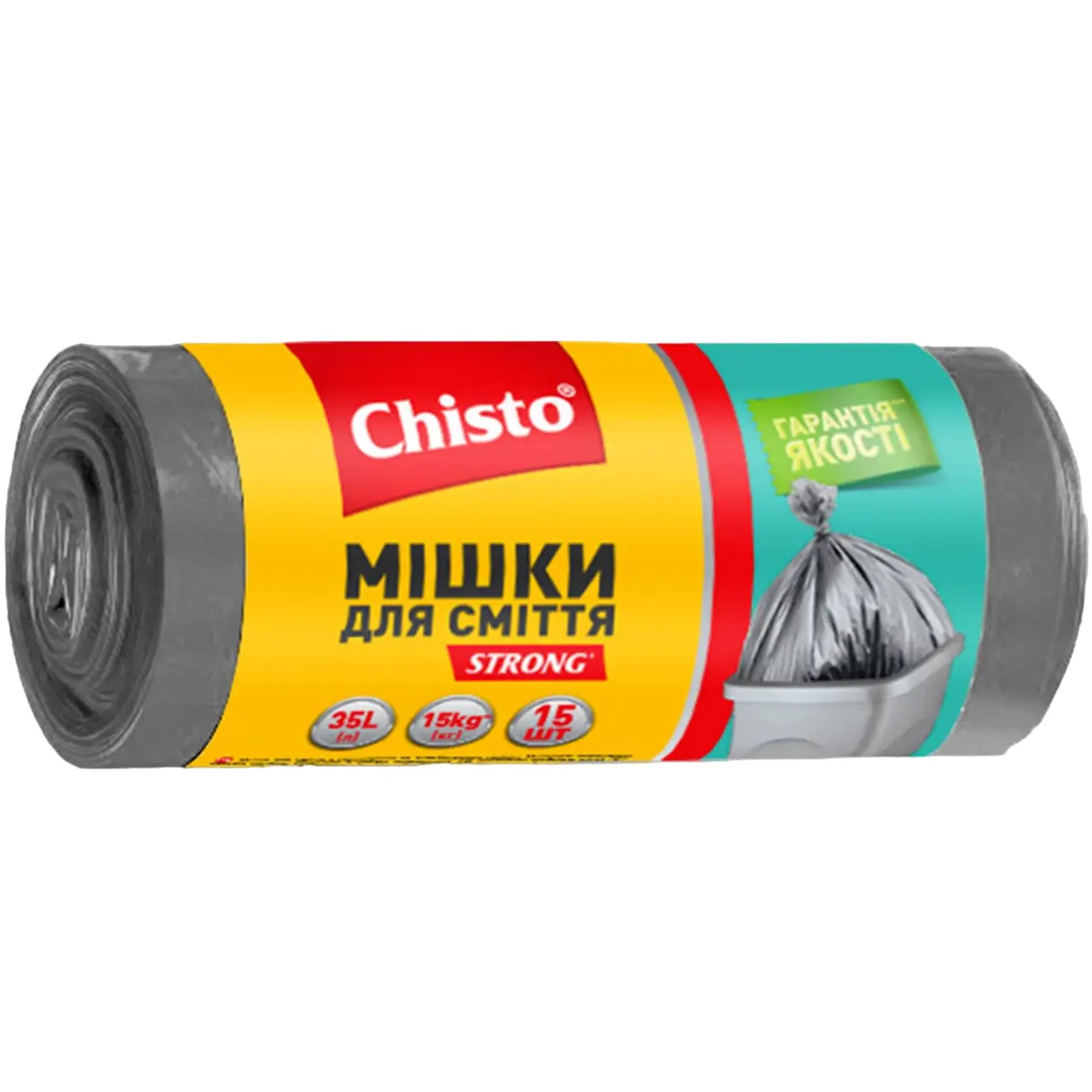 Пакеты мусорные Chisto Strong крепкие 35 л 15 шт. (407775)