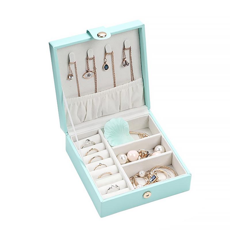 Шкатулка Casegrace SP-01176 для украшений и ювелирных изделий драгоценностей 12х12х5 см Blue