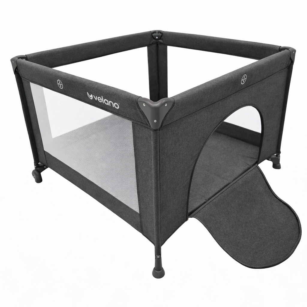 Манеж детский квадратный Velano Cubo Dark Grey (2872266659)