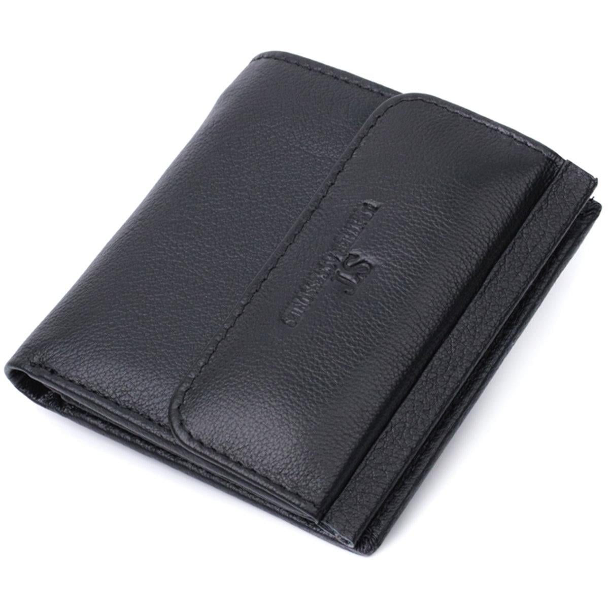 Кошелек ST Leather 22719 с монетницей снаружи из натуральной кожи Черный (168-136-22719) Кошелек ST Leather 22719 с монетницей снаружи из натуральной кожи Черный (168-136-22719)