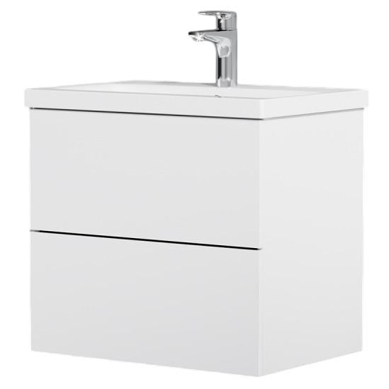 Тумба с умывальником подвесная AM.PM Gem MGA-FHX06022WG-WCC0602WG 60x58x42 см Белый (239099)