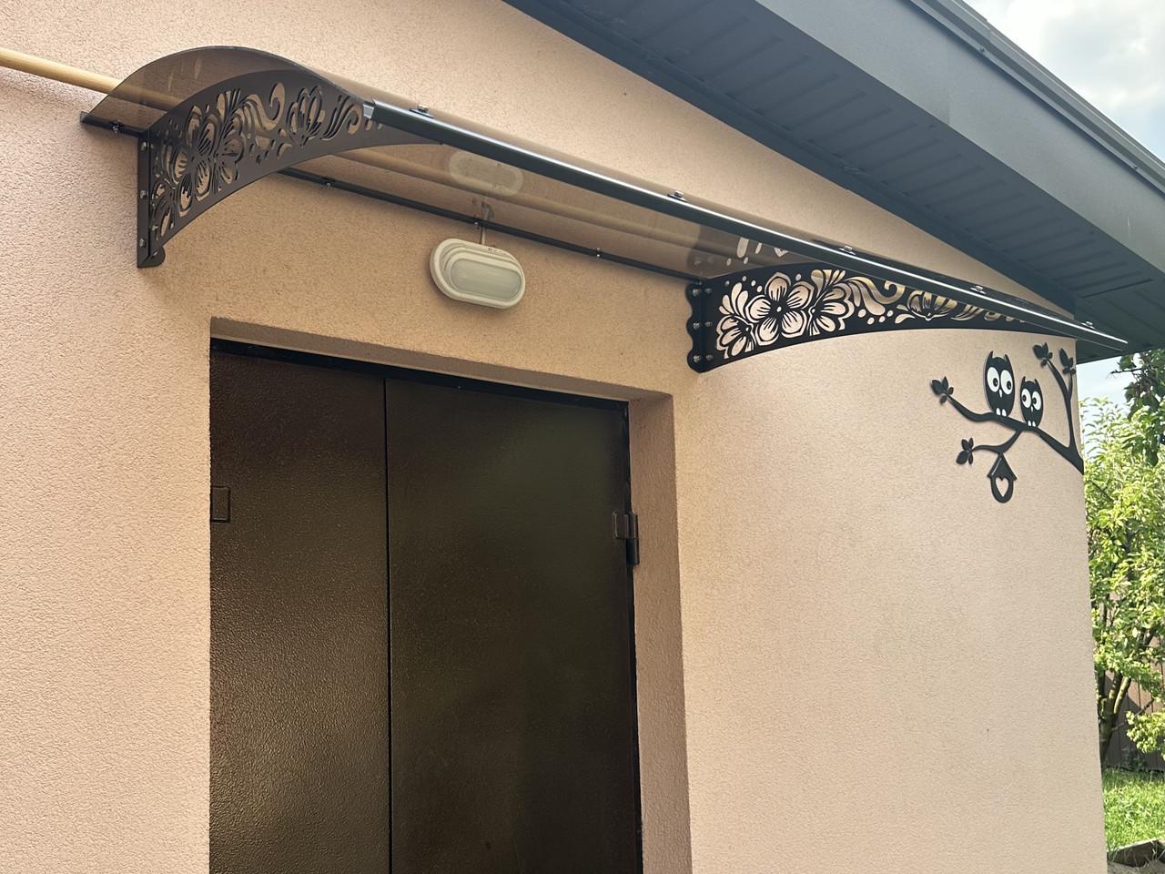 Навес-козырек Prime Цветы 2 поликарбонат монолитный 3 мм 150х100 см (30424052) - фото 2 Навес-козырек Prime Цветы 2 поликарбонат монолитный 3 мм 150х100 см (30424052) - фото 2