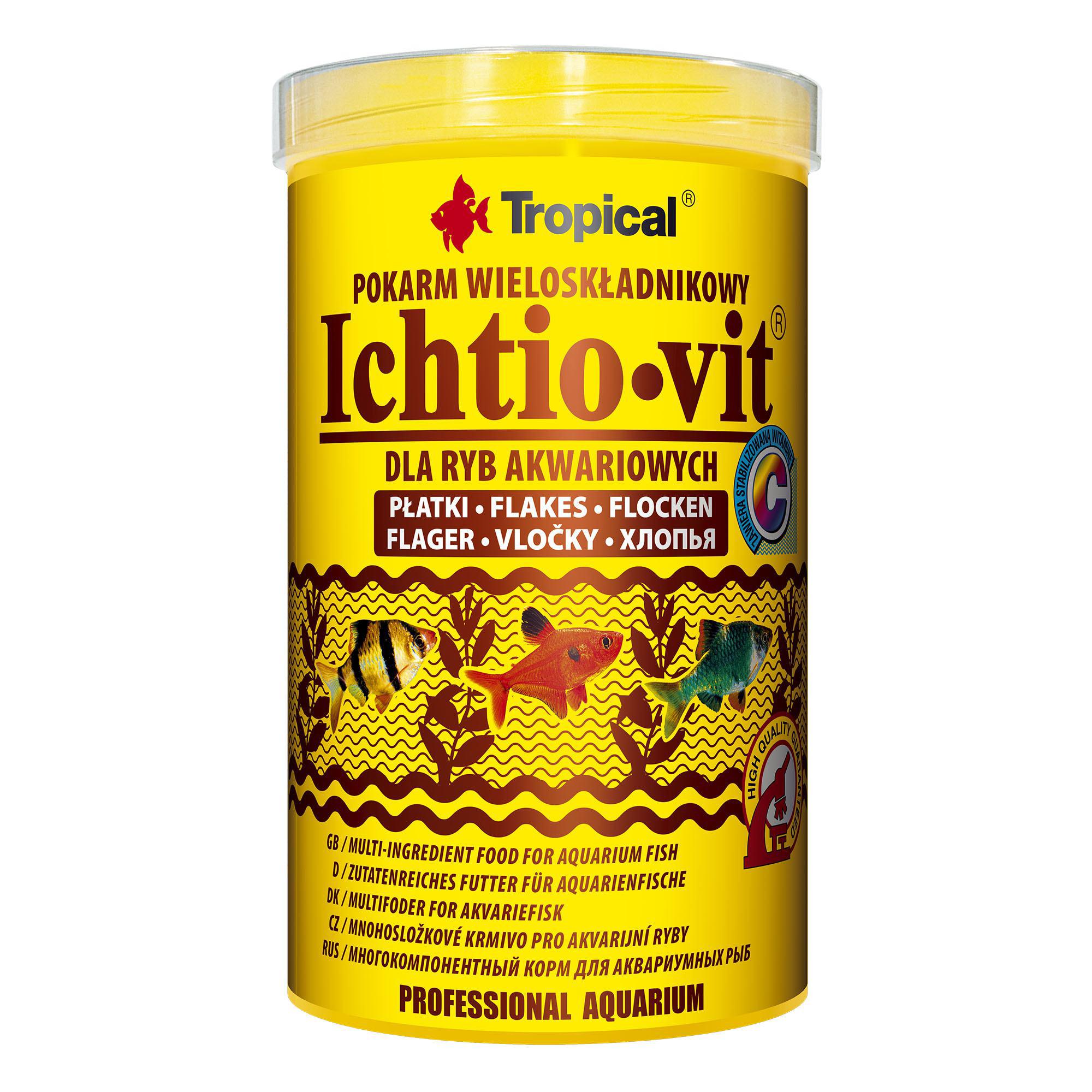 Корм сухой для аквариумных рыб Tropical Ichtio-Vit 1л