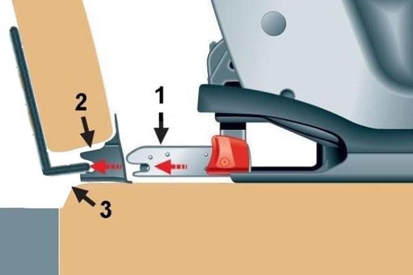 Кронштейн з направляючими для дитячого автокрісла ISOFIX сталь 4 мм (26910997) - фото 6