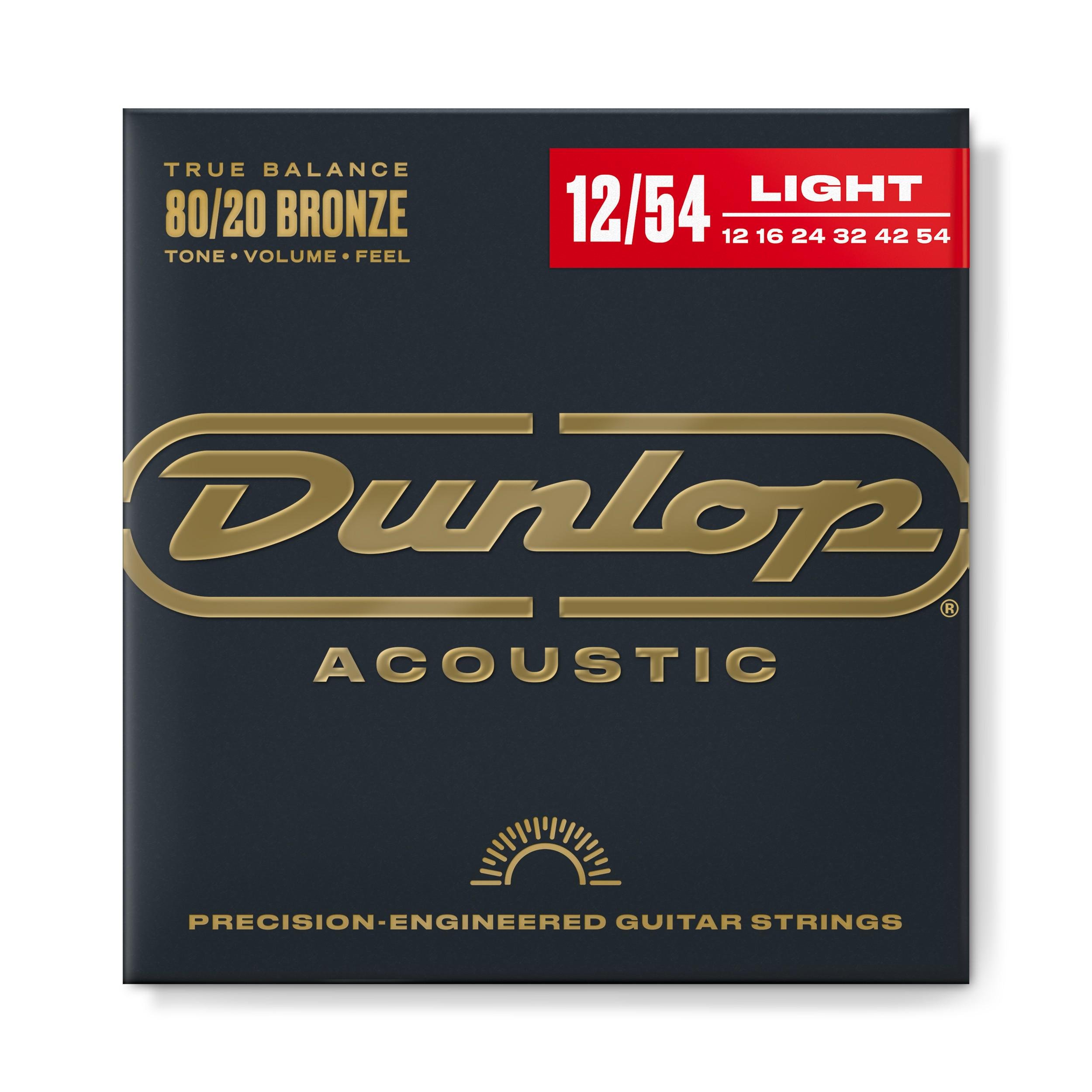 Струны для акустической гитары Dunlop DAB1254 80/20 Bronze (114567)