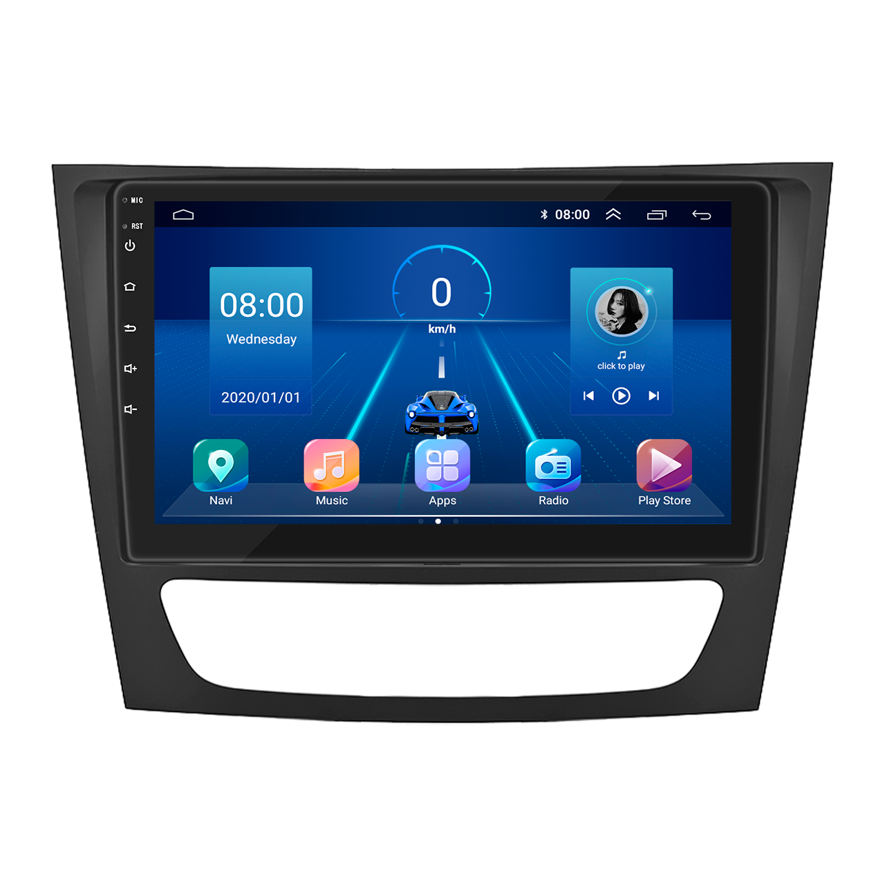 Автомагнитола штатная Lesko 4G для Mercedes-Benz E-Класс III W211/S211 Рестайлинг 2006-2009 2/32Gb 9" (1582931490)