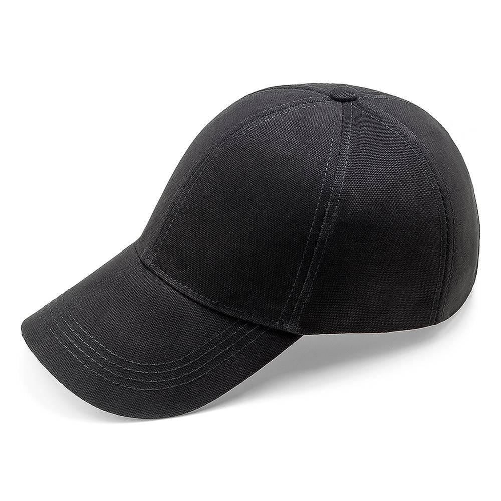 Бейсболка Atrics IBK01 хлопковая с регулировкой размера L р. 57-58 Черный