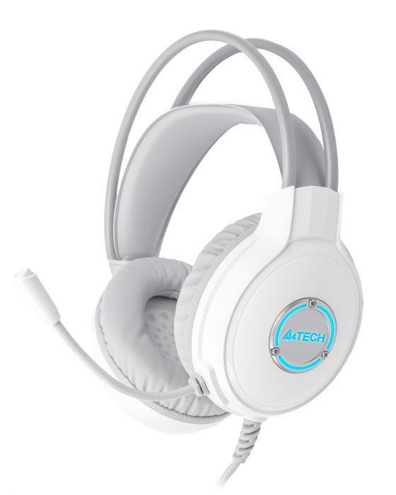Гарнитура проводная A4Tech FH300U LED 50 мм USB-A White (26074881)