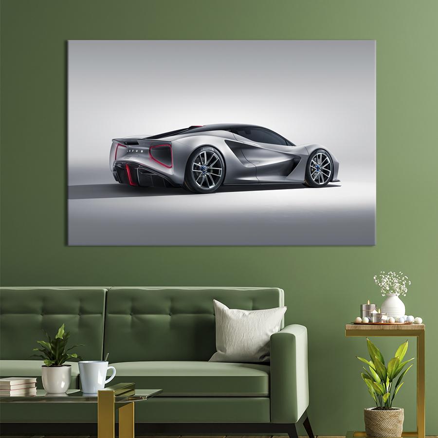 Картина на холсте Спорткар Lotus Emira 75x50 см (1348-1)