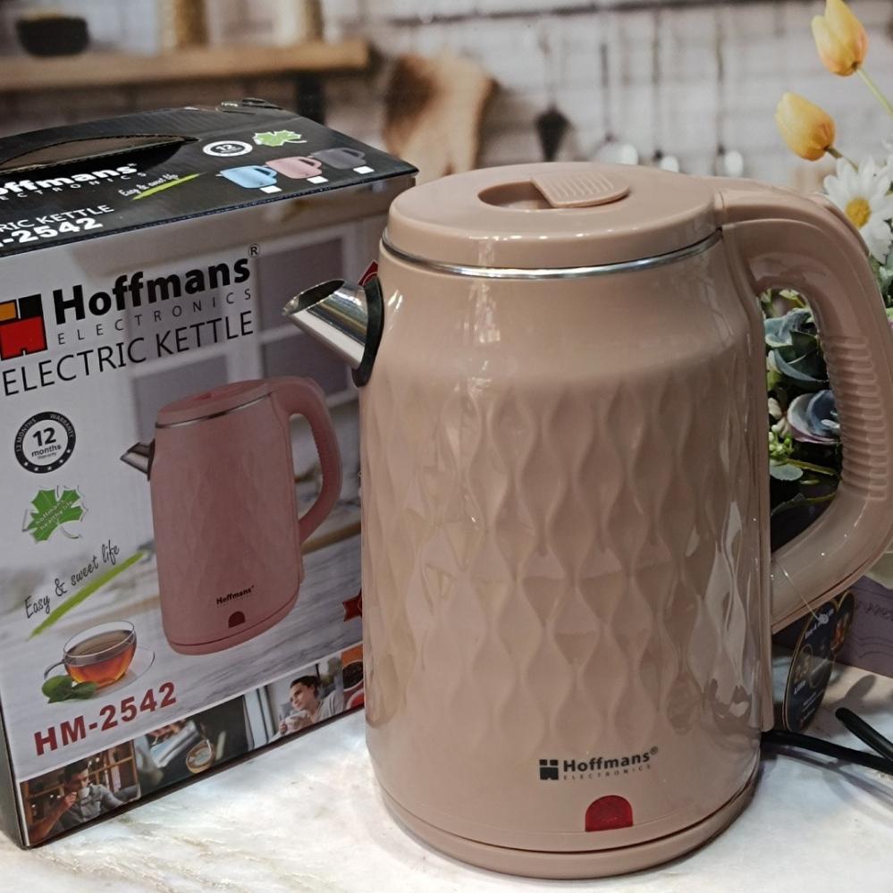 Електрочайник Hoffmans Electronics HM-2542 2000W 2,5 л Бежевий (120.1873) - фото 9