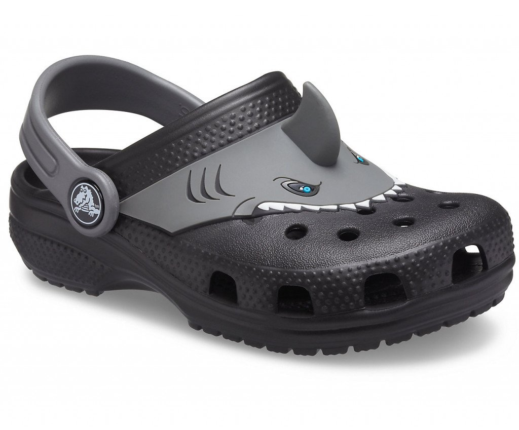 Кроксы детские Crocs Classic I AM Shark Black J2 р. 33-34 20,8 см Черный - фото 4