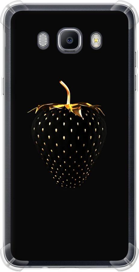 Чехол на Samsung Galaxy J7 (2016) J710F Черная клубника (3585sp-263-42517)