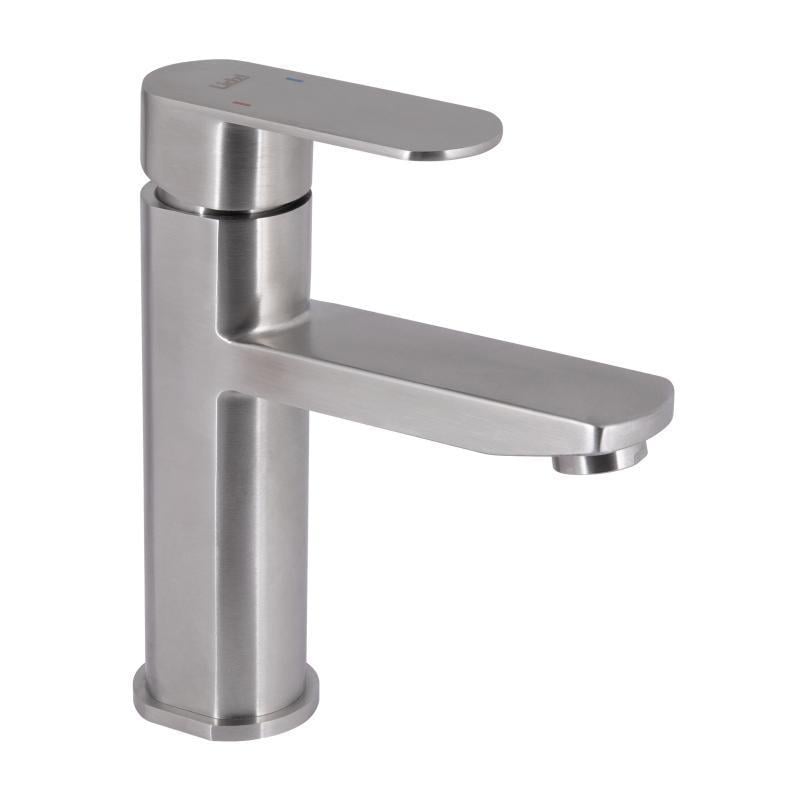 Змішувач для умивальника Lidz Luna 001F з нержавіючої сталі (LDLUN001FNKS46094) Змішувач для умивальника Lidz Luna 001F з нержавіючої сталі (LDLUN001FNKS46094)