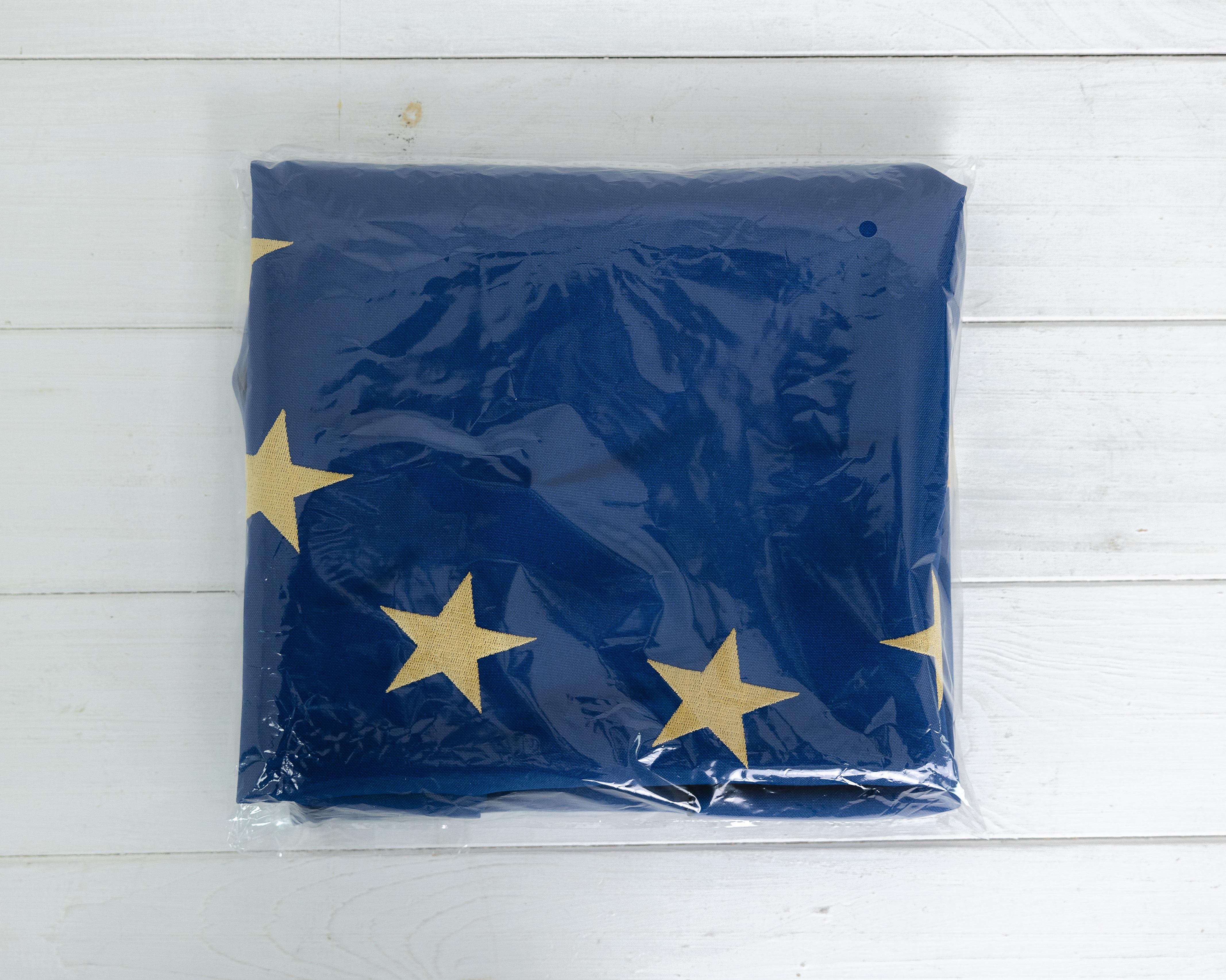 Флаг Евросоюза с карманом для крепления 90х140 см (0002375) - фото 4 Флаг Евросоюза с карманом для крепления 90х140 см (0002375) - фото 4