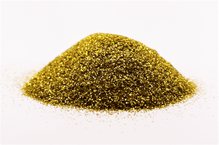 Глитер 827 0,2 мм 1/128 2 мл Золотой (078271)