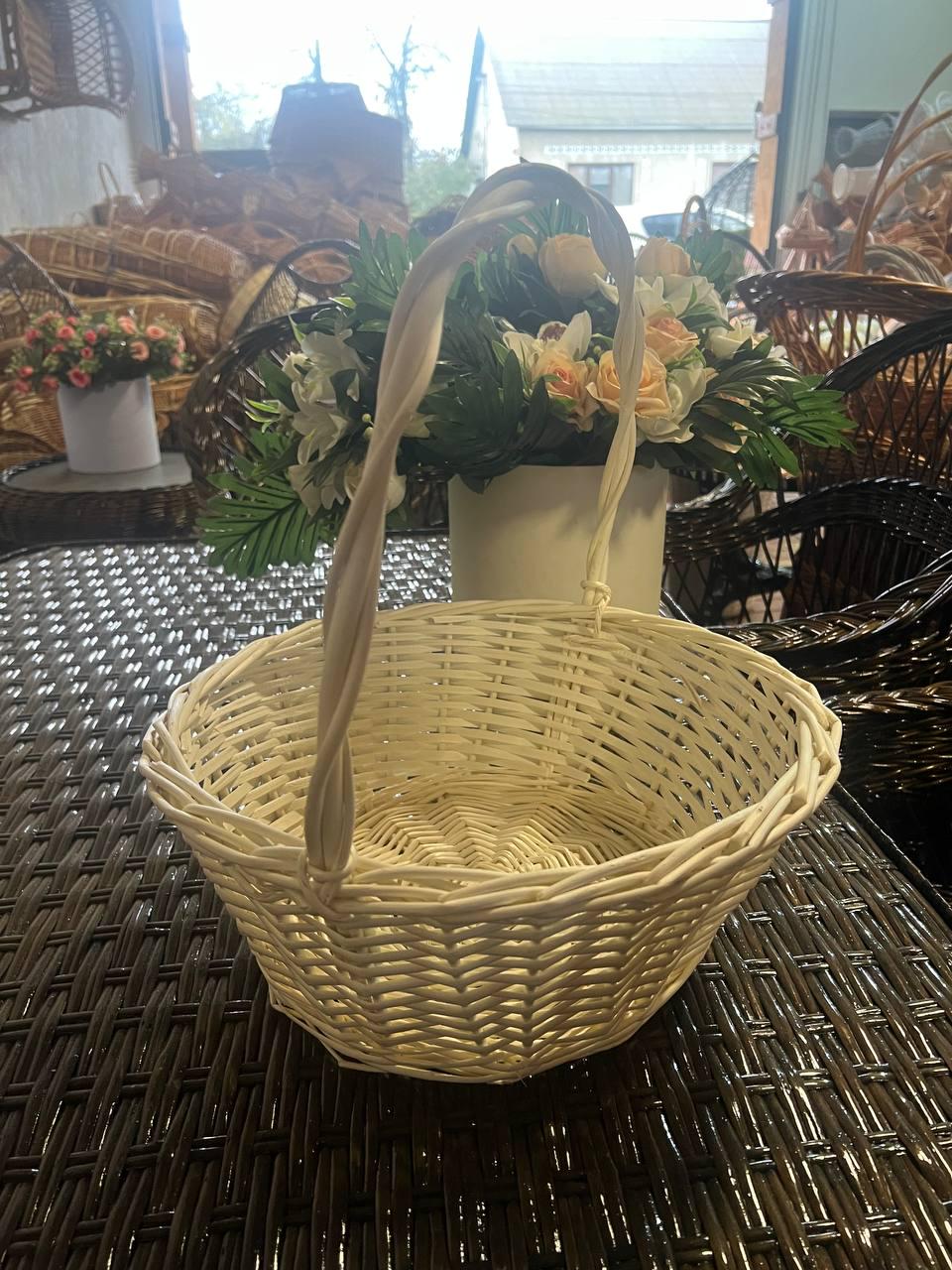 Корзина подарочная плетеная Сімейний Затишок Белый - фото 3