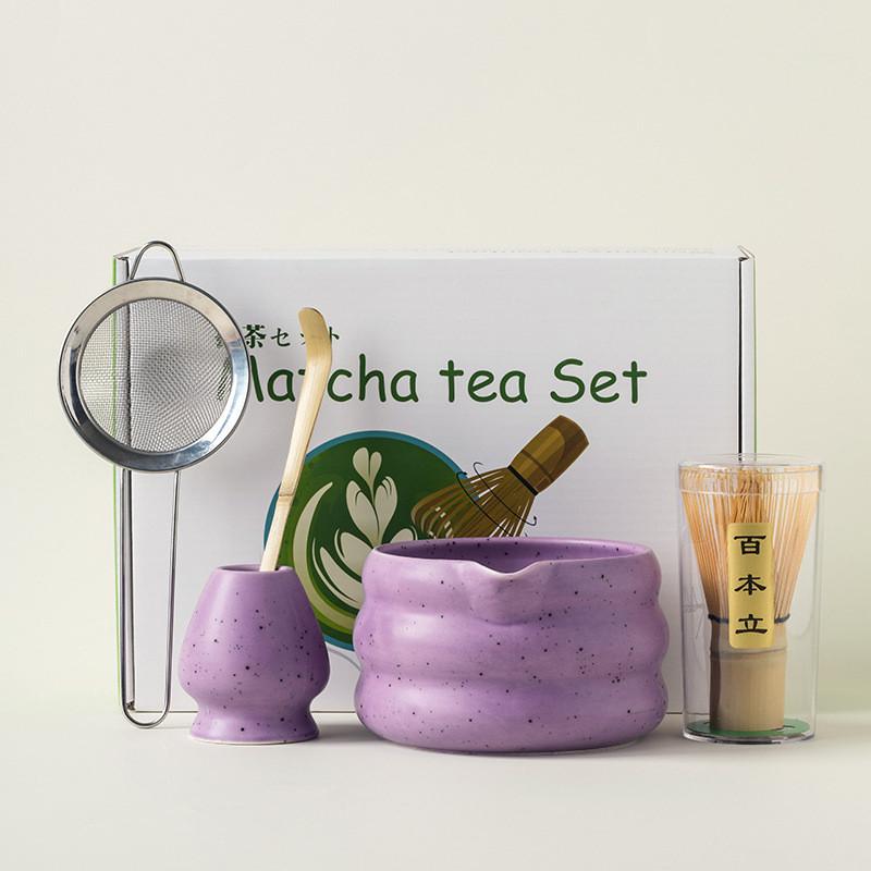 Набор для чая-матча Lesko SD5458 Matcha 7 пр. Purple (25714123) - фото 7