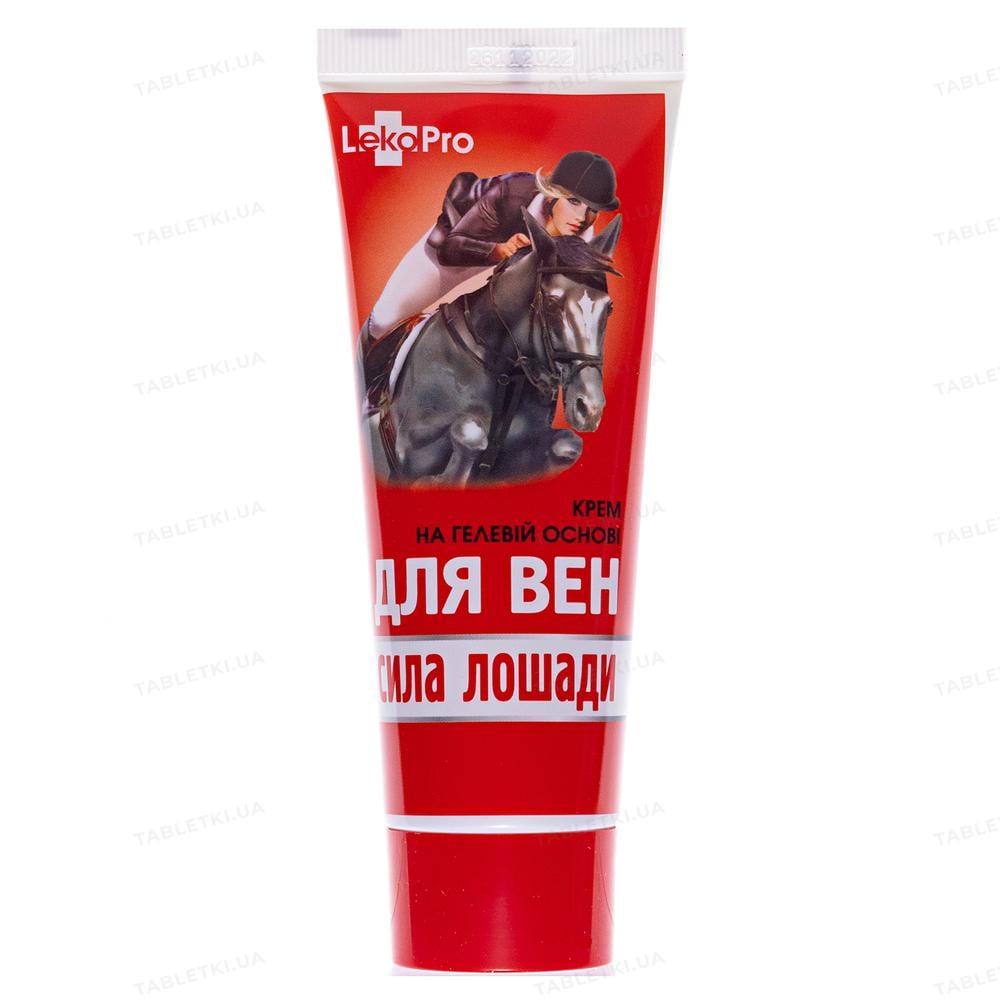 Крем-гель для вен LekoPro Сила коня з екстрактом кінського каштана 75 мл (2296434473) - фото 4 Крем-гель для вен LekoPro Сила коня з екстрактом кінського каштана 75 мл (2296434473) - фото 4