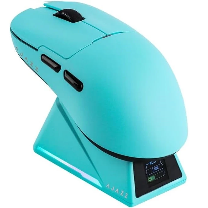 Компьютерная мышка Ajazz AJ159 APEX PAW3950 400 RGB мАч Голубой (24733511)