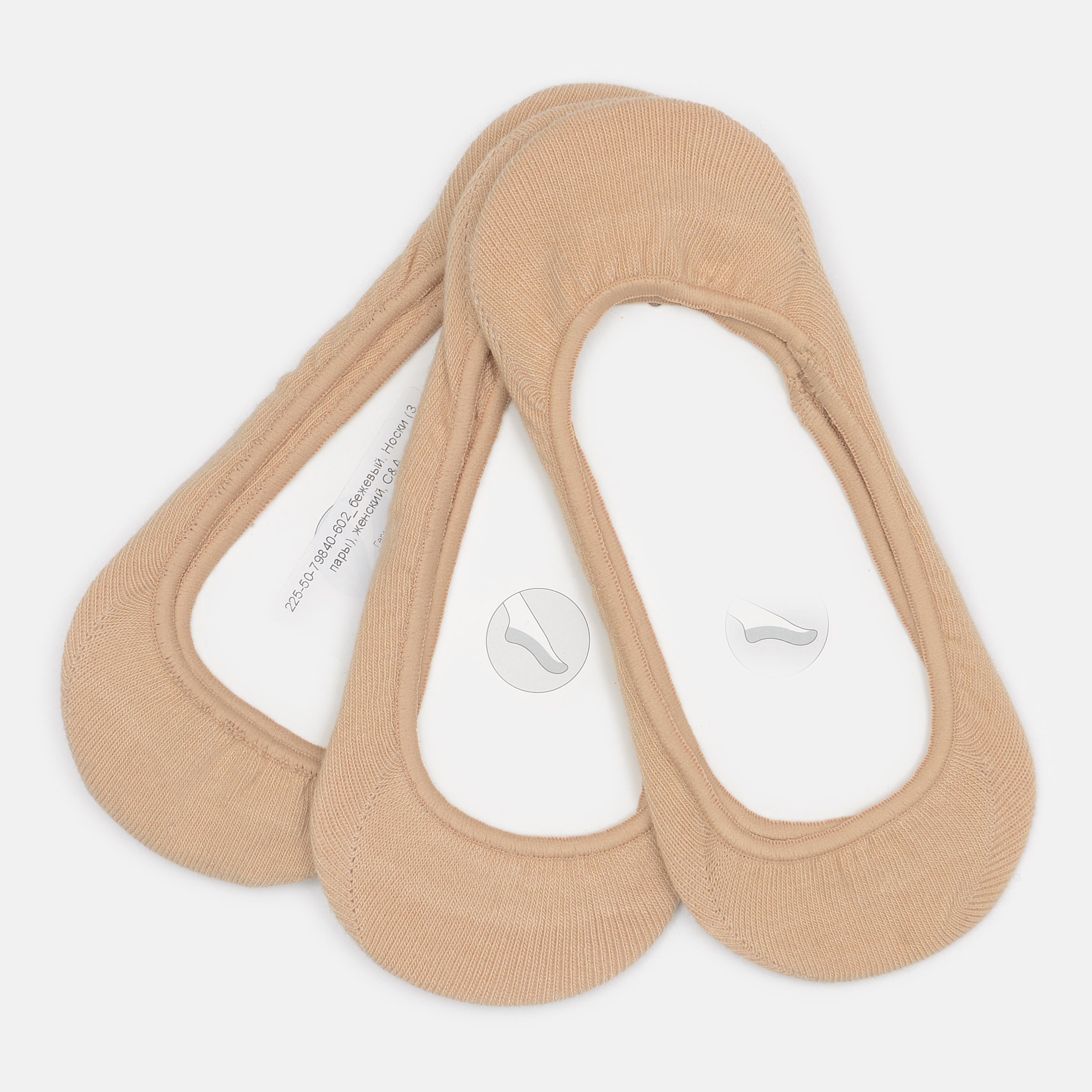 Шкарпетки C&A 3 пари р. 35-38 Бежевий (2255079840602)