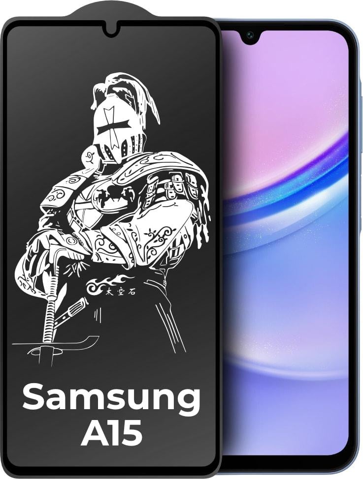 Защитное стекло King Fire Samsung Galaxy A15 A155 (Full Glue) Black (35062)