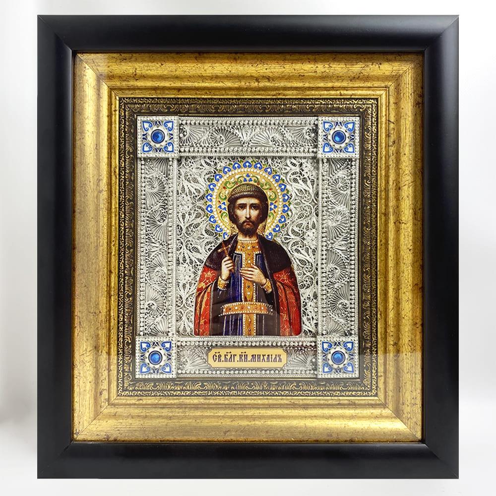 Икона Святой Михаил посеребренная (0103027028)