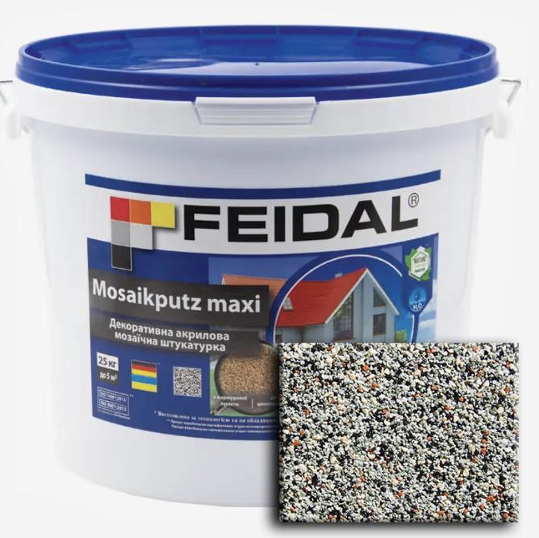 Декоративная штукатурка акриловая Feidal Mosaikputz maxi C32 мозаичная 25 кг (27581997)