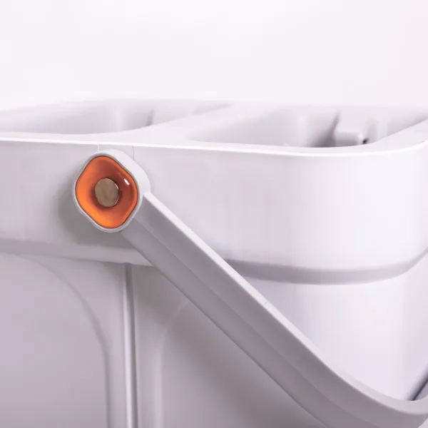 Комплект для уборки швабра плоская и ведро с 2 отсеками с отжимом Белый (HP-35015-19) - фото 7 Комплект для уборки швабра плоская и ведро с 2 отсеками с отжимом Белый (HP-35015-19) - фото 7