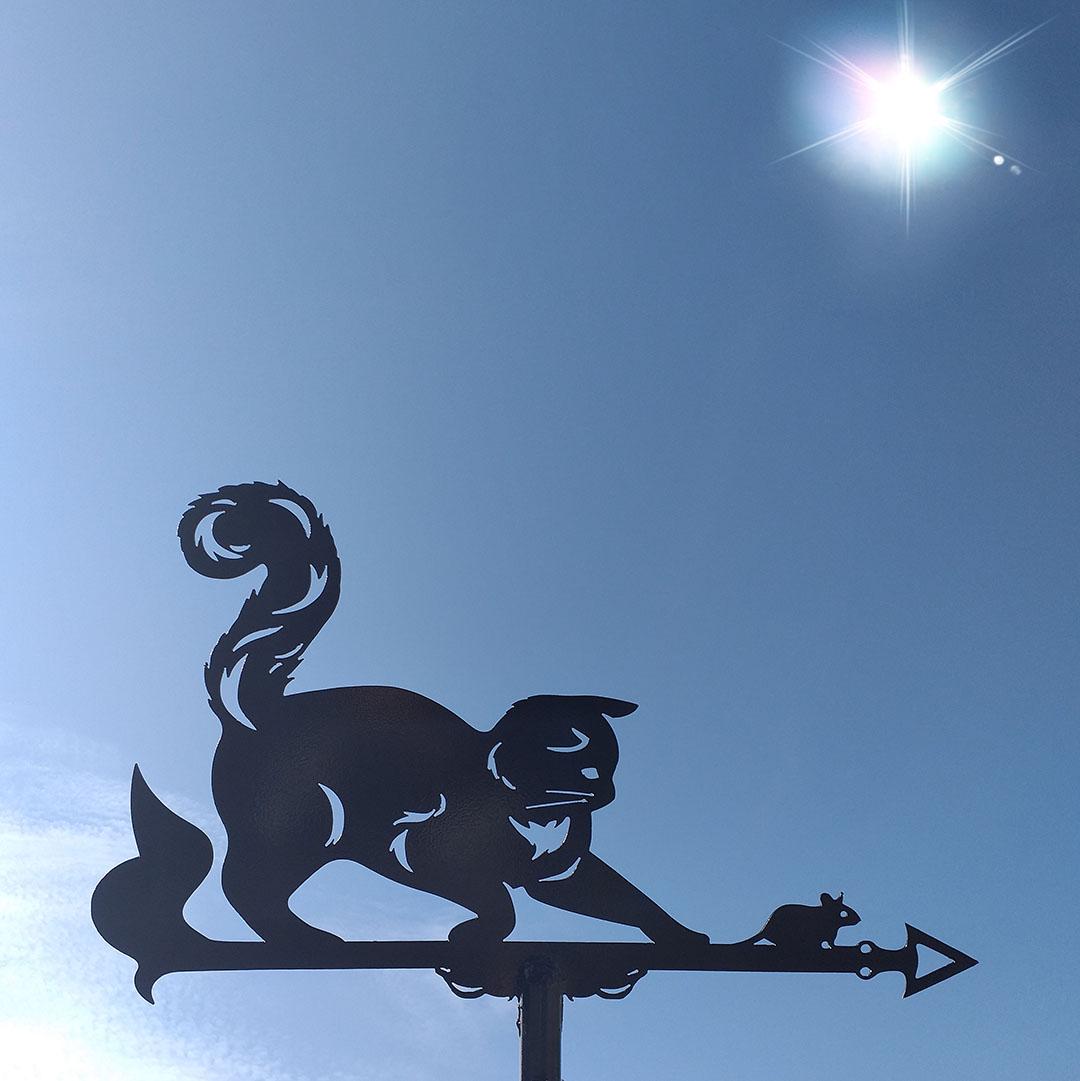 Флюгер на дом Кошка с мышкой (27582773)