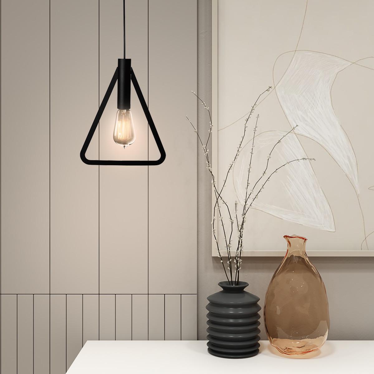 Подвесной светильник MSK ELECTRIC Asket под лампу Е27 Черный (NL 2733 BK) - фото 2 Подвесной светильник MSK ELECTRIC Asket под лампу Е27 Черный (NL 2733 BK) - фото 2