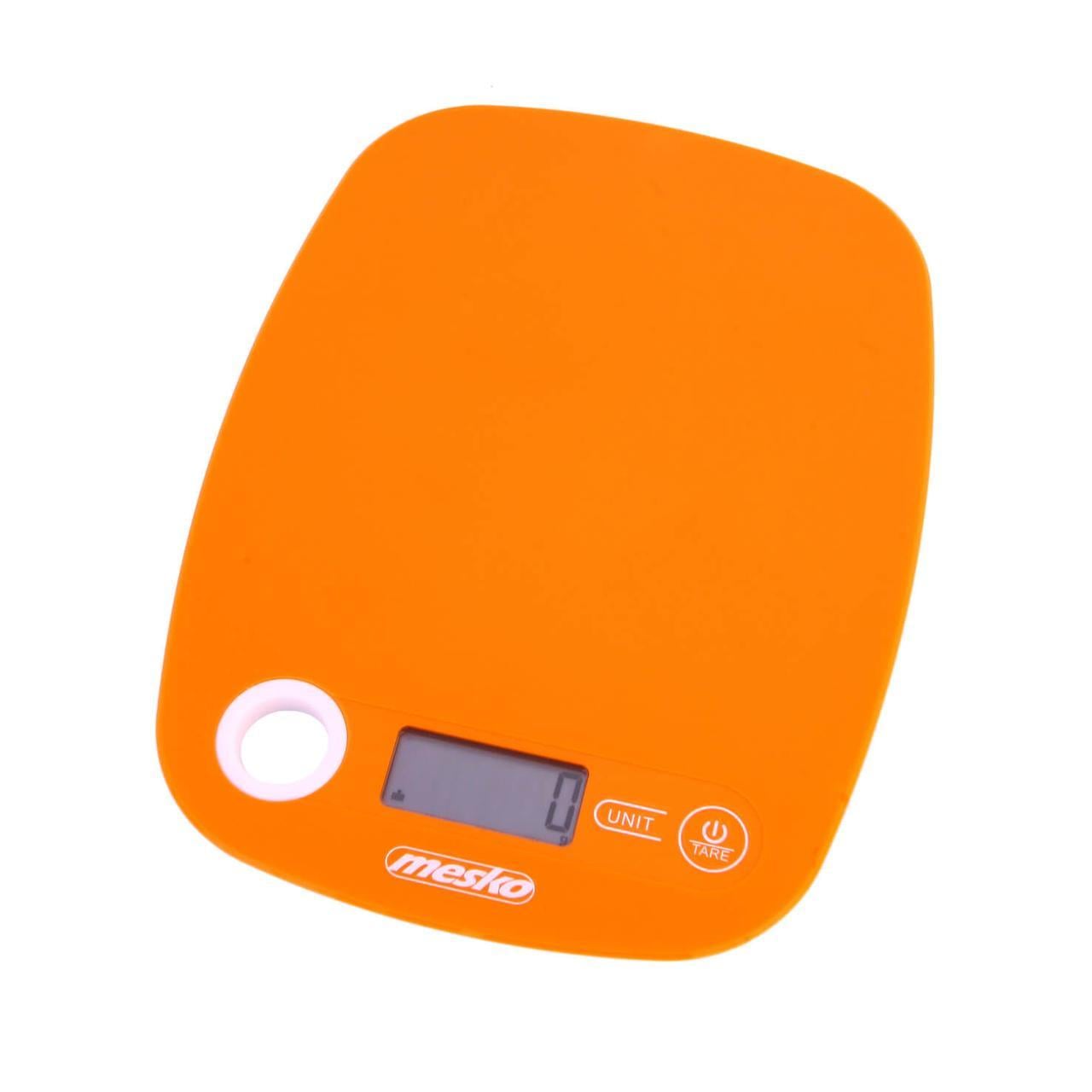 Весы кухонные Mesko MS 3159 до 5 кг сенсорные электронные с тарокомпенсацией Orange (2591753138)