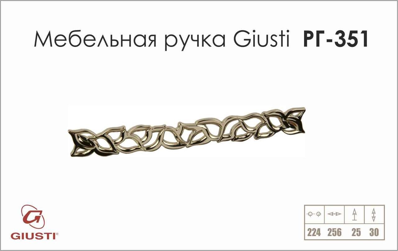 Мебельная ручка скоба Giusti РГ 351 Никель хромированный (WMN688.224.00M1) - фото 3 Мебельная ручка скоба Giusti РГ 351 Никель хромированный (WMN688.224.00M1) - фото 3