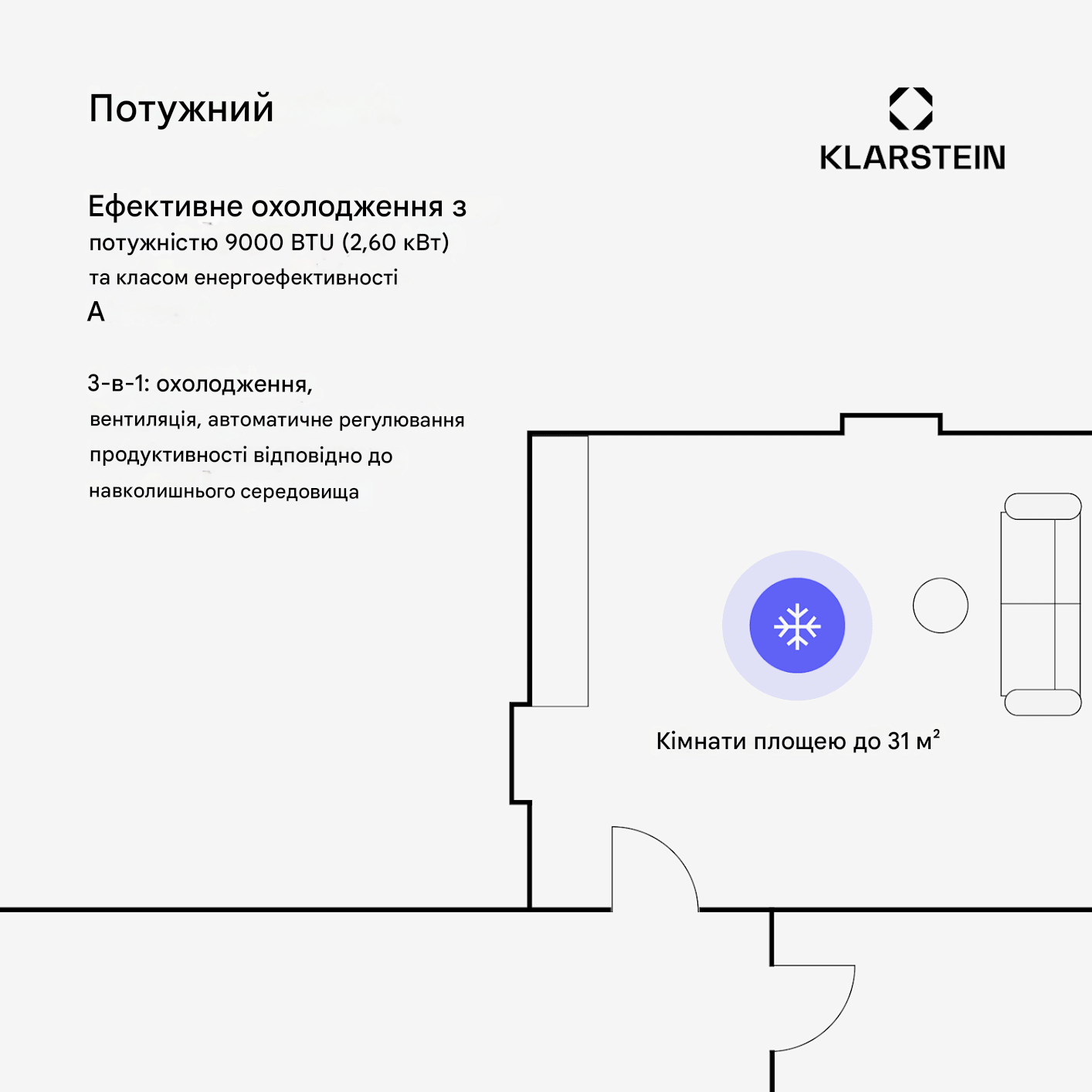 Кондиционер портативный Aero Ring Smart 9000 BTU Черный (10046098) - фото 3 Кондиционер портативный Aero Ring Smart 9000 BTU Черный (10046098) - фото 3