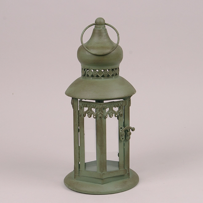 Подсвечник-фонарь металлический F3-23B302 Оливковый (45497)