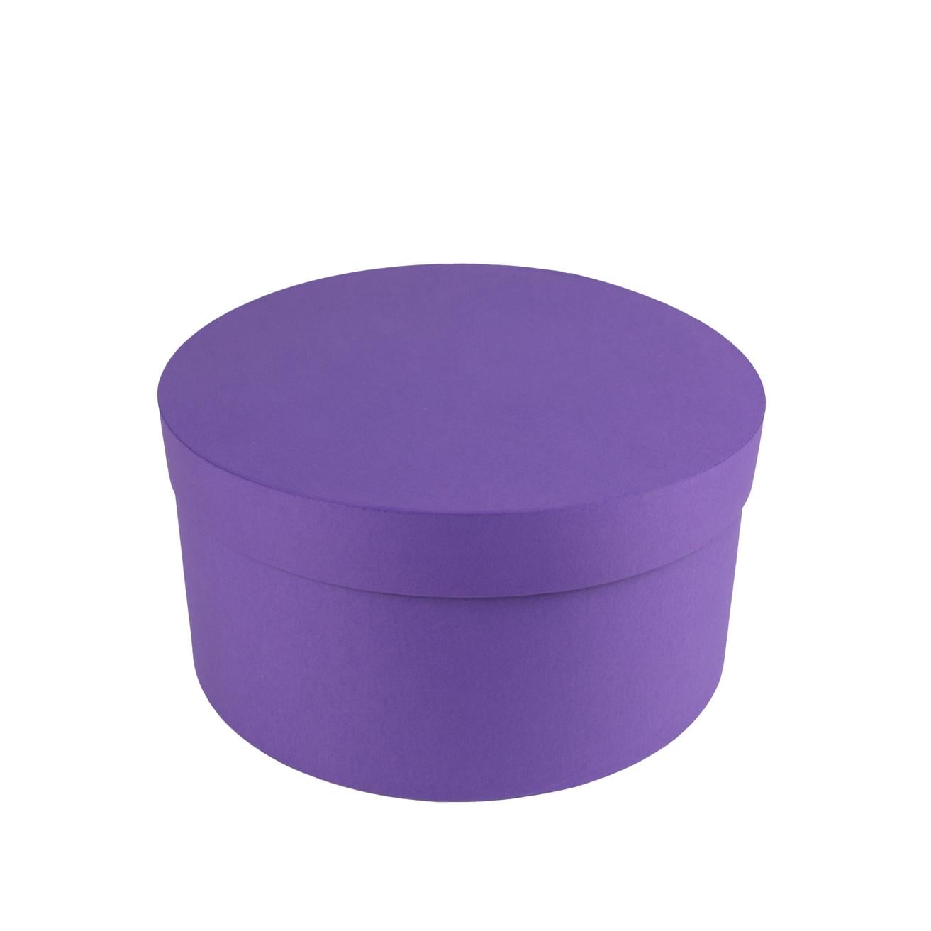 Коробка Perfectbox цилиндрическая матовая 13х25х25 см Фиолетовый (251313)