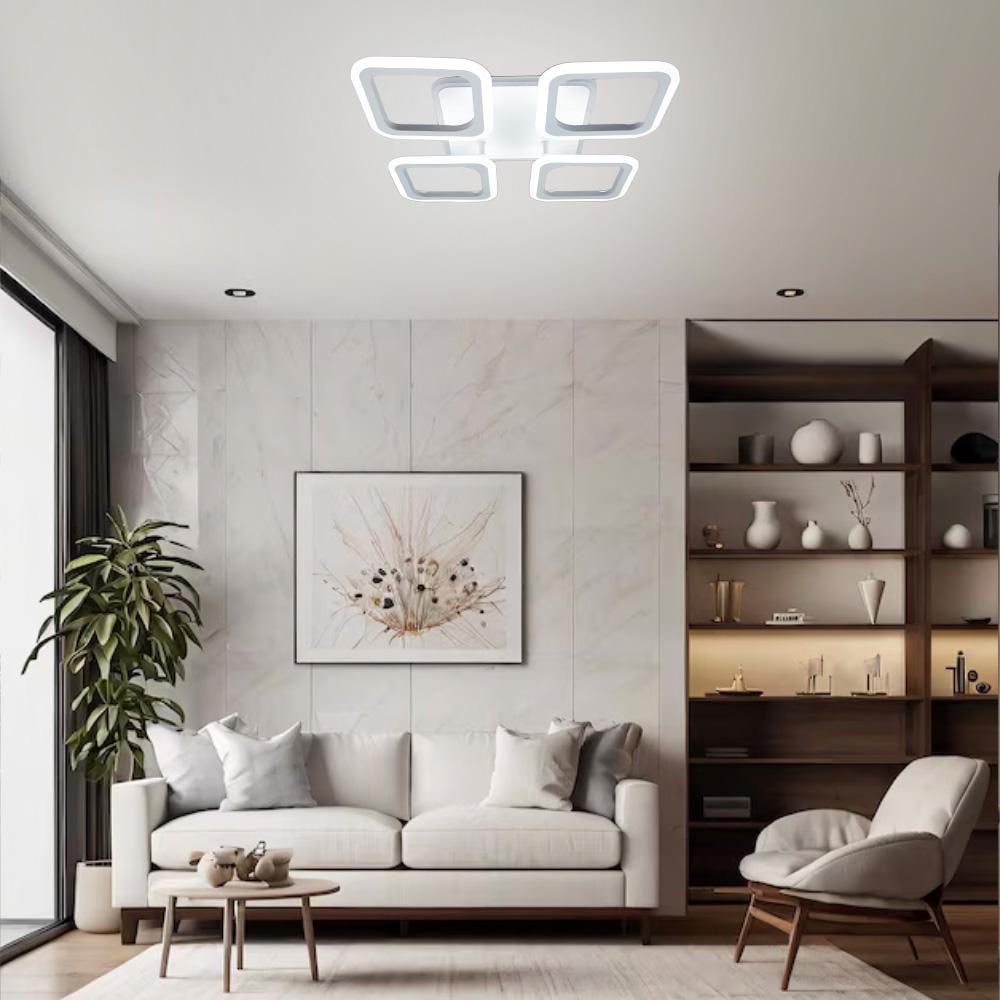 Люстра-смарт світлодіодна ESLLSE ROOM ICE 70W 4S з підсвічуванням RGB 385×385×75 мм Білий - фото 8 Люстра-смарт світлодіодна ESLLSE ROOM ICE 70W 4S з підсвічуванням RGB 385×385×75 мм Білий - фото 8