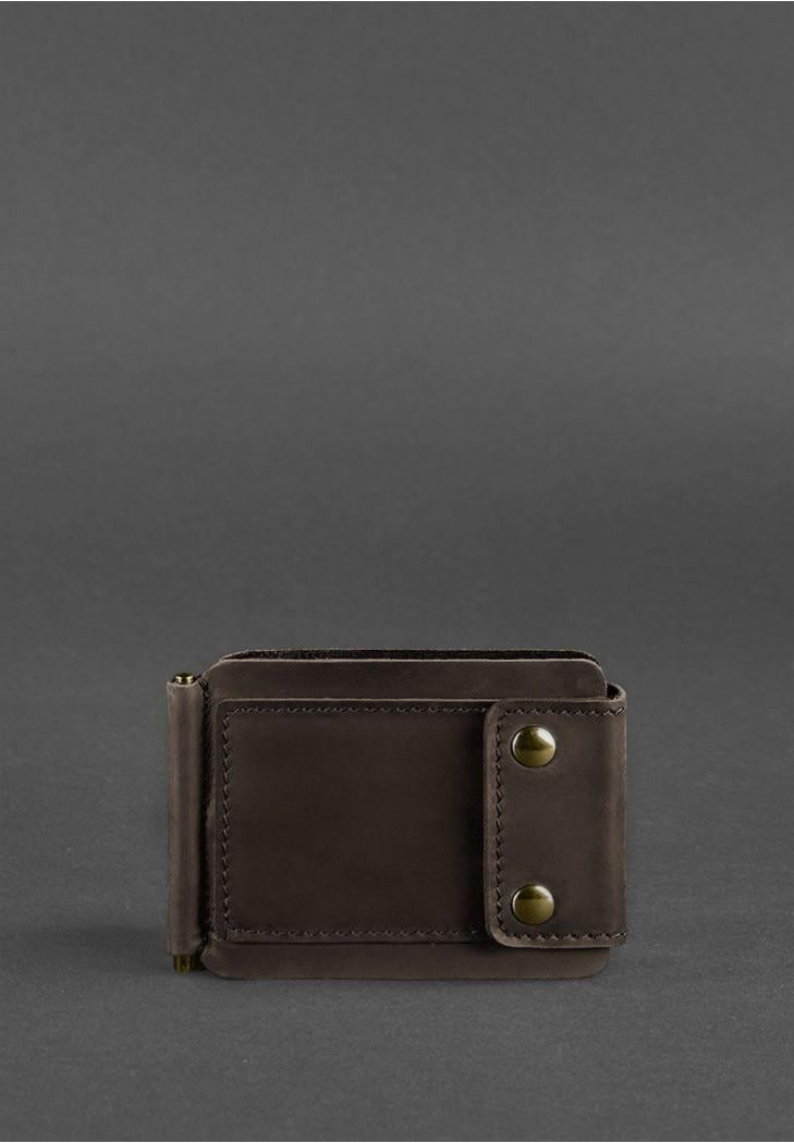 Портмоне мужское кожаное BlankNote 10.0 зажим для денег Crazy Horse Темно-коричневый (A-026814) - фото 8 Портмоне мужское кожаное BlankNote 10.0 зажим для денег Crazy Horse Темно-коричневый (A-026814) - фото 8