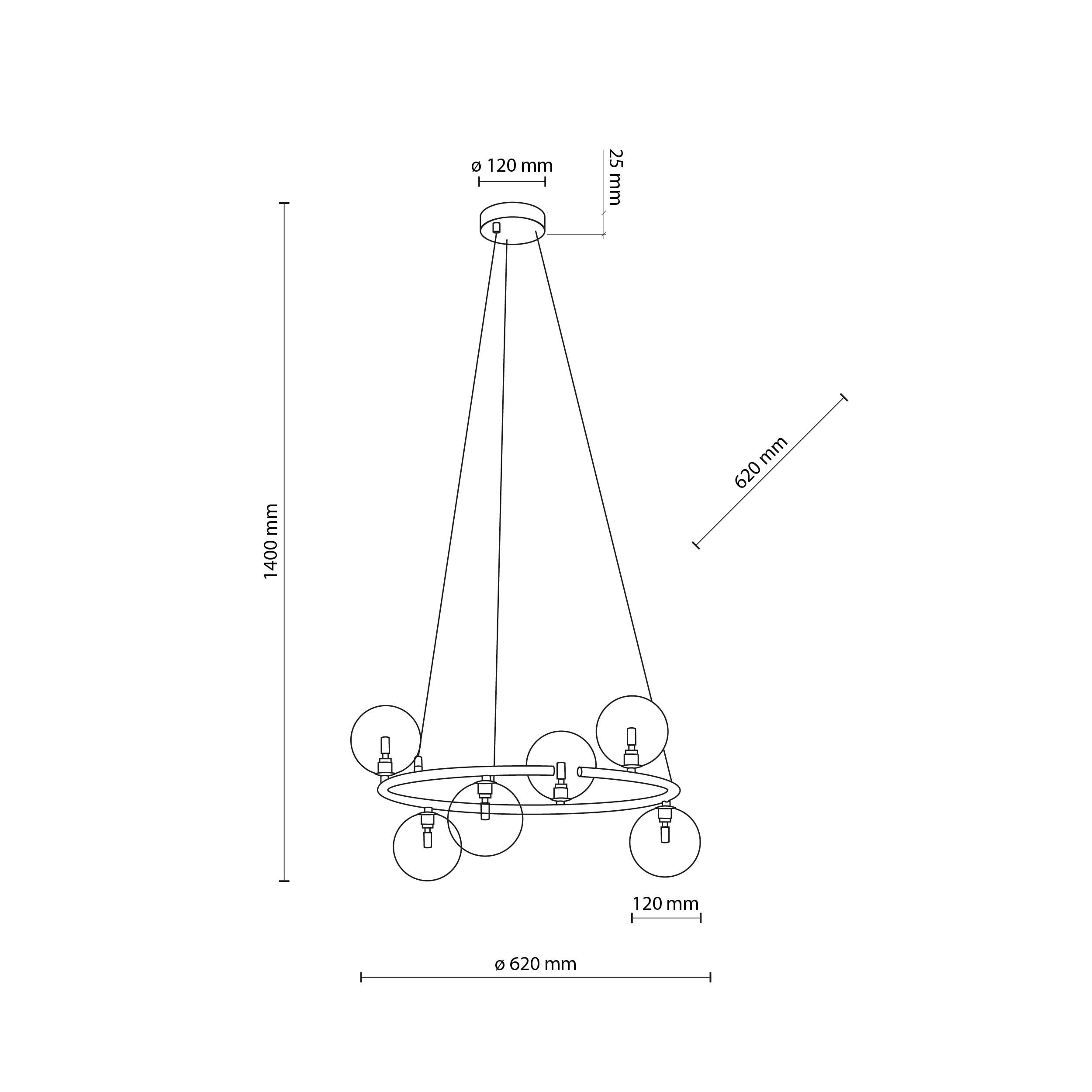 Люстра TK Lighting ANABELLE (6843) - фото 8