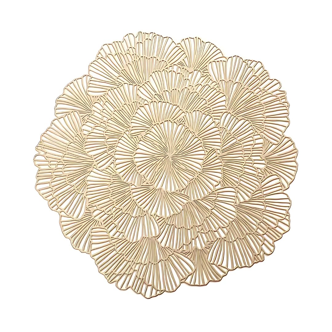 Салфетка сервировочная под горячее 2 шт. Золотистый (C052_gold) - фото 1 Салфетка сервировочная под горячее 2 шт. Золотистый (C052_gold) - фото 1