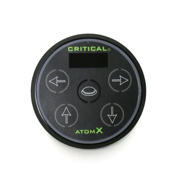 Блок питания для тату машинки Critical Atom-X Black металлический с электронным табло