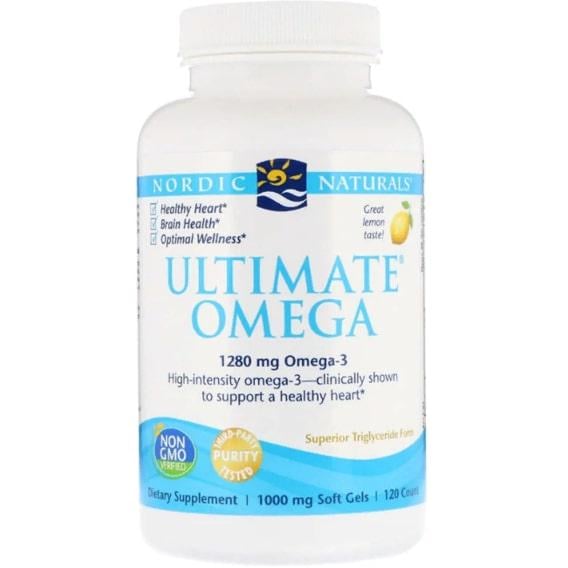 Омега 3 Nordic Naturals Ultimate Omega 1280 мг 120 Soft Gels Lemon (NOR-02790)