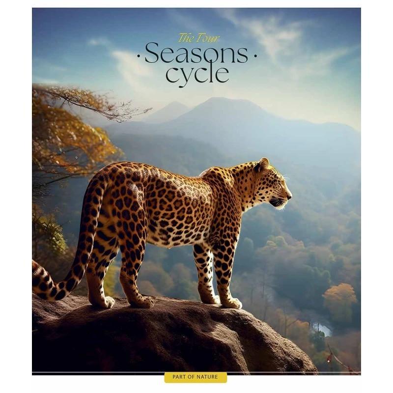 Зошит учнівський "Four seasons" 048-3403L-1 у лінію 48 аркушів