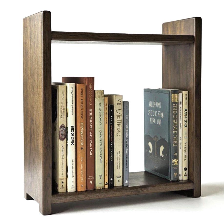 Полка книжная настольная из дерева Файдер Палисандр (КПА-026502)