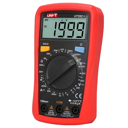 Мультиметр UNI-T UT-33C+ с широким набором электрических измерений Красный (33087719)