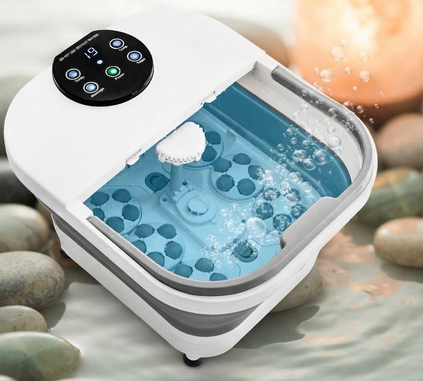 Гидромассажная ванночка складная SPA 2в1 для ног функция водопада/таймер/нагрев воды (71856221)