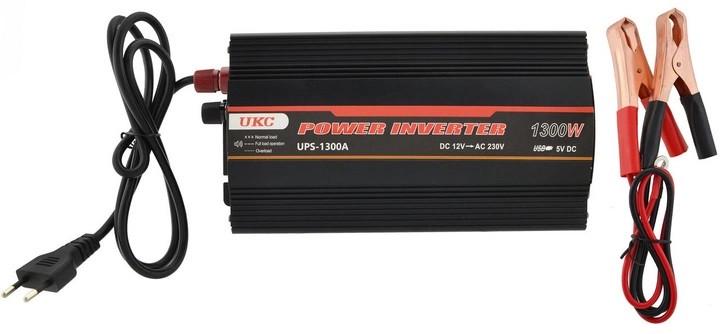 Автомобильный инвертор преобразователь UKC 1300W с зарядкой 12V-220V (18788048)