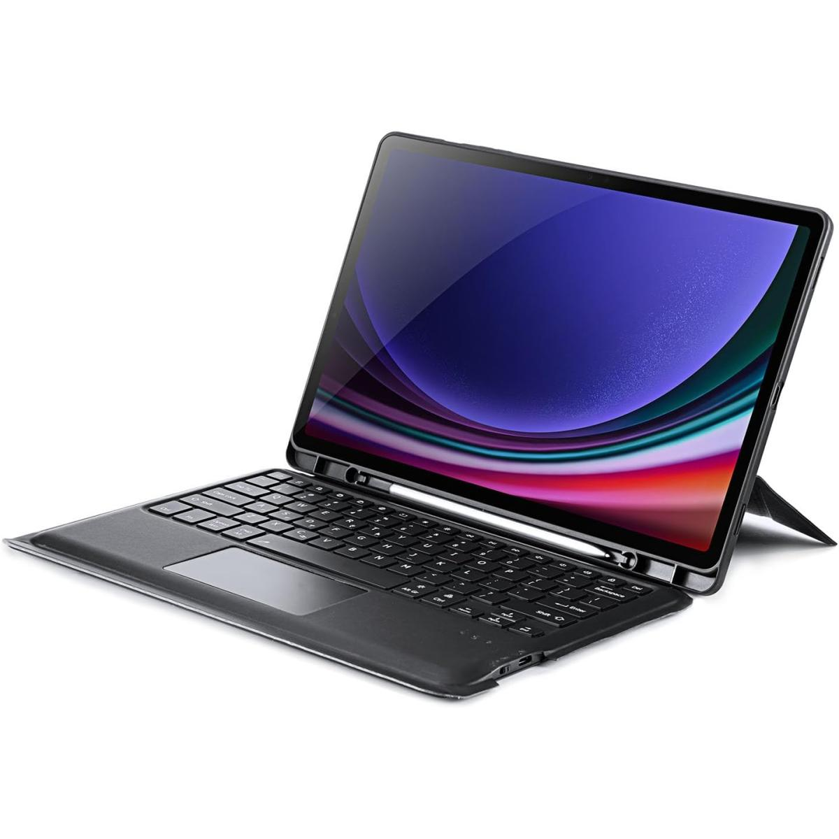 Чехол-клавиатура Dux Ducis Bluetooth 5.0 Keyboard Samsung Galaxy Tab S9 Plus X810/X816B 12,4'' с подсветкой Black (6934913002070)