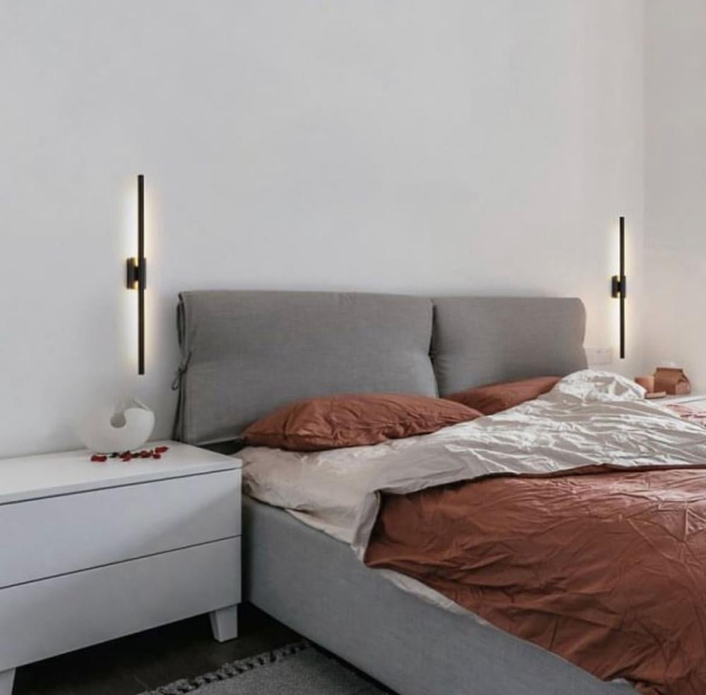 Светильник минималистичный настенный в корпусе металл 80 см Черный (C20/800 BK) - фото 4