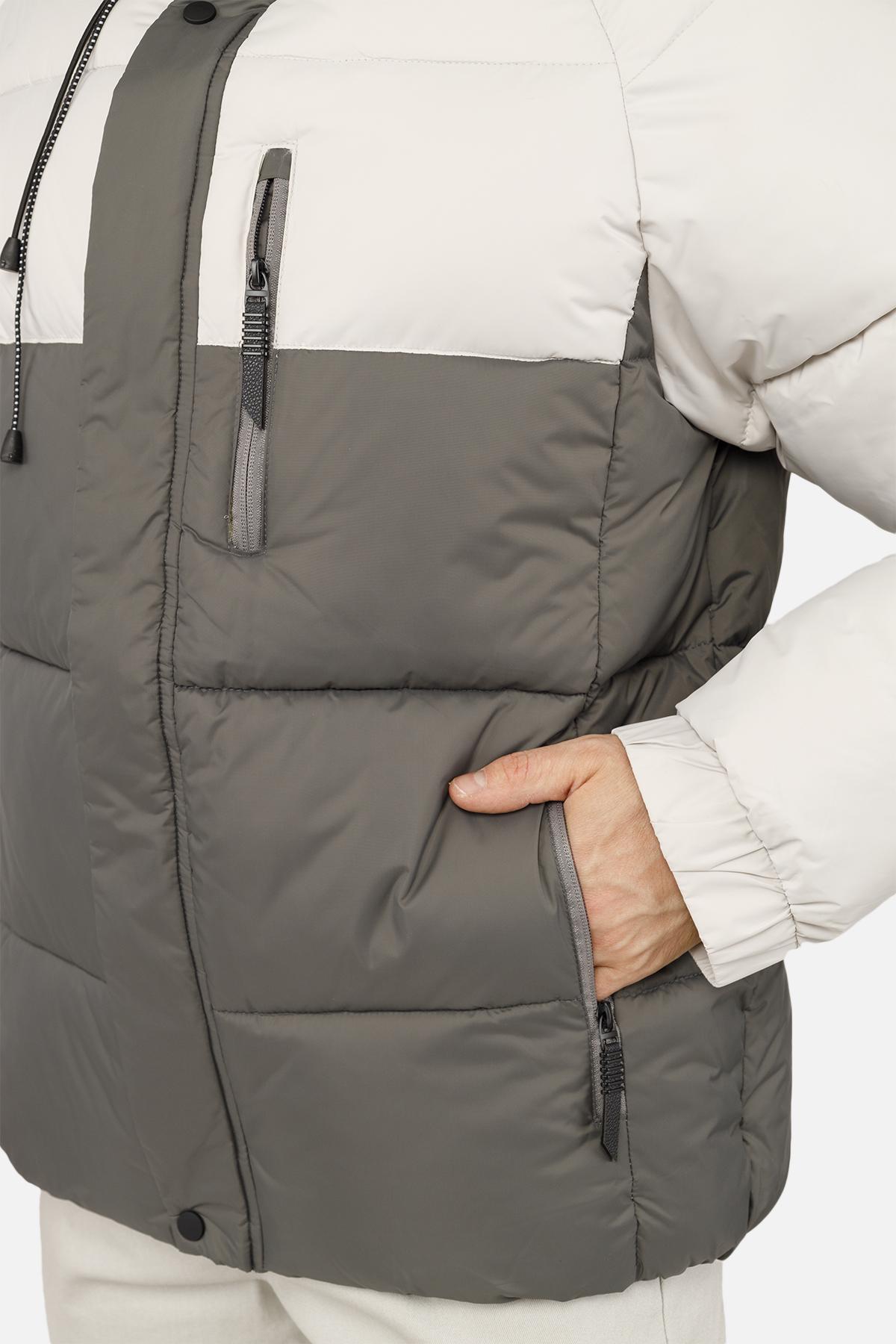 Куртка мужская ЦБ-00254611 р. 52 Серый (28422216) - фото 5 Куртка мужская ЦБ-00254611 р. 52 Серый (28422216) - фото 5
